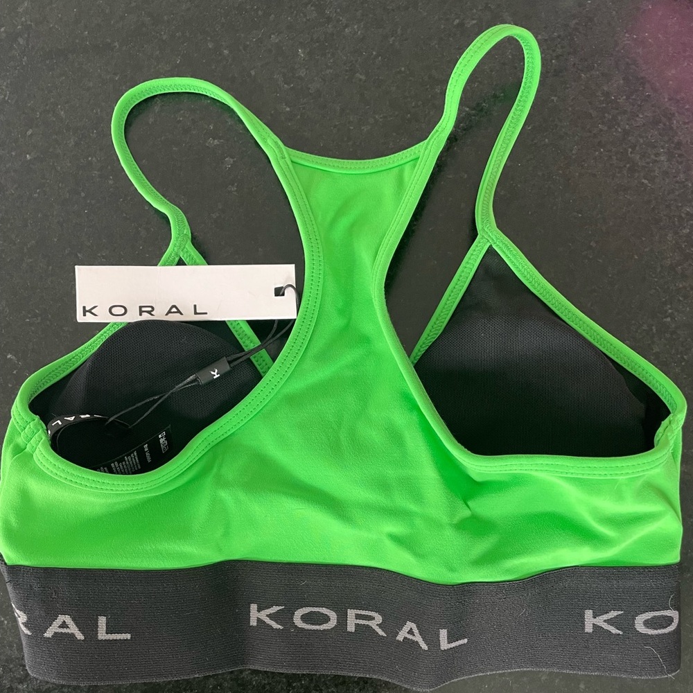 NWT - Koral Maddox sports bra in Bermuda grass size sm - Picture 6 of 6